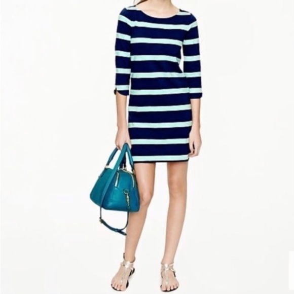 J. Crew Factory Striped Tunic Tee Shirt Dress - Picture 3 of 10